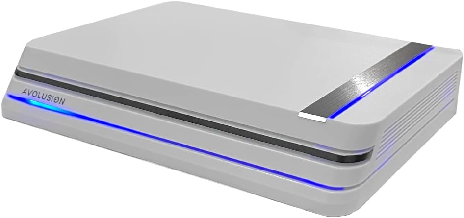 Avolusion PRO-X 8TB USB 3.0 External Gaming Hard Drive for PS5/PS4 Game Console (White) - 2 Year Warranty