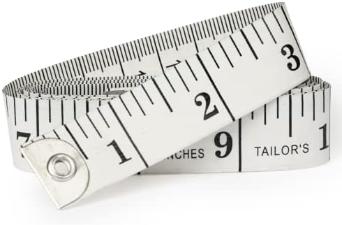 Tape Measure Sewing Measuring Tape for Body, Accurate Scales Standard & Metric. Soft Flexible Fiberglass. Perfect Scale Measure for Body Weight Loss Medical Measurement Home Art Craft Measurements