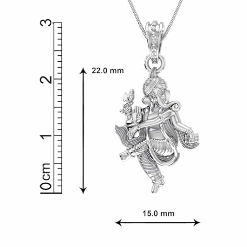 Pendentif en argent sterling 925 avec chaîne vénitienne raffinée - 3