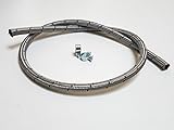 VE-Professional Benzinschlauch Kraftstoffleitung Stahlflex mit Schlauchschellen (ID 6mm x AD 11mm)