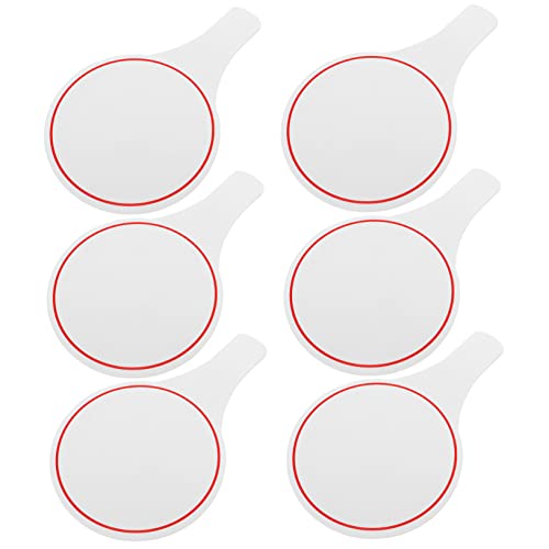 DOITOOL 6pcs Score Board Single Side Write Scoreboard Voting Sided Judges Score Paddles Dry Erase Paddles Auction Paddles with Numbers Blank Scoreboard Students Whiteboards Vote Foam
