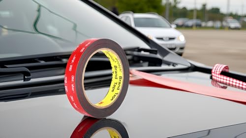 Image of Double Sided Tape Heavy Duty, Waterprooof and High Temperature Resistant Foam Tape for Indoor, Outdoor, Car Trims, Moto, LED Strips, Metal, Office Decor, Made of 3M VHB Tape (Gray, 1 /2 in x 15.6 FT)