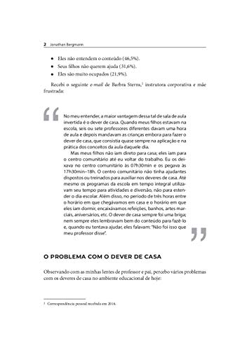 Aprendizagem Invertida para Resolver o Problema do Dever de Casa