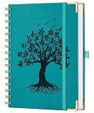 ZXHQ Carnet Spiralé A5 avec Couverture Arbre de Vie en Relief, Reliure...