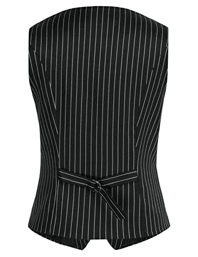 Belle Poque Women's Vintage Waistcoat Vest Suit Vests Double Breasted Sleeveless Blazer Coats2