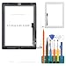 Produktbild Ersatz-Touchscreen-Digitizer-Glas, für iPad 4 4. A1458 A1459 A1460 Touch-Display-Panel-Reparaturteil-Set, mit gehärtetem Glas + Werkzeug + Home-Taste (nicht im Lieferumfang enthalten) (weiß)