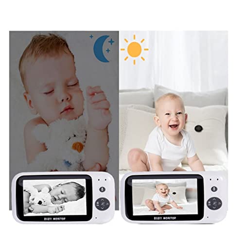 Babá Eletrônica com Monitor, Tela LCD Colorida de 3,2 polegadas, Visão Noturna Infravermelha com Can