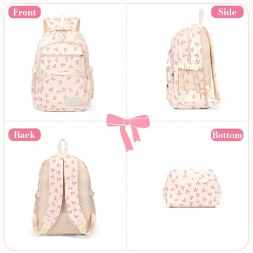 Image of PALAY School Bag for Girls Cute Preppy School Backpack with 2 Mini Bags Kawaii Girls Backpacks for Teenage Secondary Primary Middle