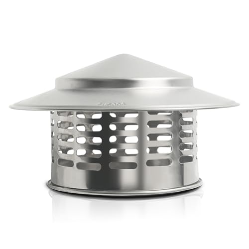 LangRay Stainless Steel Chimney Caps Cover for Outside (6.3 in, Silvery) by LangRay - Used condition - US$24.69