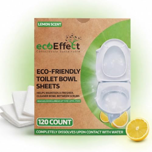 ecoEffect™ Toilet Bowl Cleaner Sheets | 120 Cleans | Natural
