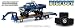 Greenlight 1974 Ford F-250 Bigfoot #1 The Original Monster Truck (1979) W/Gooseneck Trailer & Regular & Replacement 66" Tires 1/64 Diecast 30054 Blue
