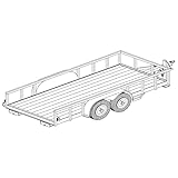 1214-6' x 14' Tandem Axle 7K Utility Lowboy Trailer DIY Master Plan - 17 How-to Steps w/Blueprint Paper - Engineer Approved