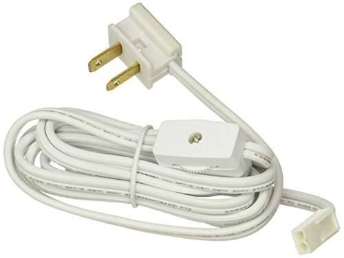 American Lighting ALLVPPC6WH Xenon 120 Volt Puck Light, 6 Foot Power Cord with Roller Switch, White