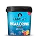 Produktbild Bodylab24 BCAA Drink Powder Matrix Formula Fruchtmix 300g, pro Portion 5g BCAA mit Glutamin, Vitaminen und Magnesium, ideal nach dem Training oder vor dem Schlafengehen