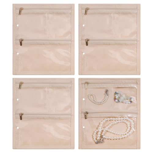 Organizador de almacenamiento para anillos y pendientes en bolsa de terciopelo transparente 2