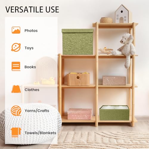Himake Photo Storage Box 5x7, Decorative Photo Boxes Storage With Lids by Himake - Used condition - Image 5
