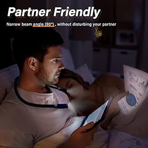 Vekkiarechargeableledneckreadinglightbooklightsforreadinginbed3brightnesslevelsflexiblesoftsiliconearmscomfortablewearlonglastingperfectforreaderscraftknitting Urban Country Home Decor Vekkia rechargeable led neck reading light book lights for reading in bed 3 brightness levels flexible soft silicone arms comfortable wear long lasting perfect for readers craft knitting urban country home decor