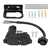 SHYYOULQE Universally 12V 7 Trailer Towing Connector 7 Way & 4 Way Flat Adapter Plugs Easy Installation