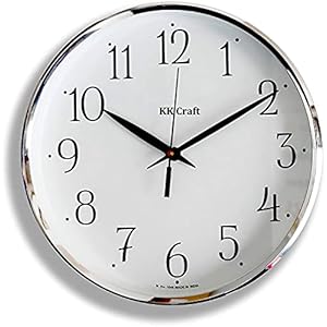 DECORVAIZ Wood Abstract Analog Wall Clock (White)