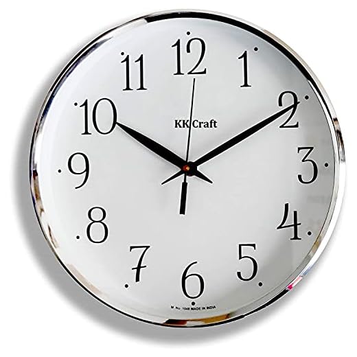 Generic Wood Analog Wall Clock (White)