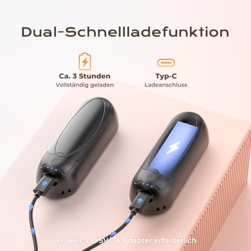 VOSFEEL Handwärmer Elektrisch 2er-Pack, Magnetische Handwärmer 3 Einstellbaren Heizmodi… – Ansicht 6