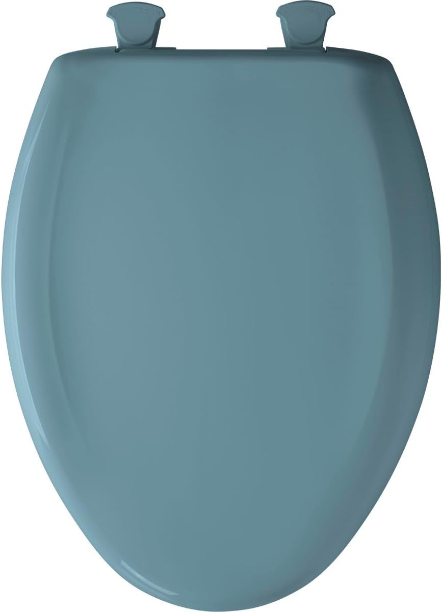 Plastic Elongated Toilet Seat Finish: Regency Blue