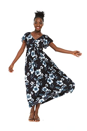 Image of Hawaii Hangover Family Matching Hawaiian Clothes, Midnight Bloom | Family matching Hawaiian outfits, Midnight Bloom, lightweight rayon, machine washable, tropical floral print, luaus, cruises