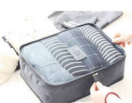 Image of Travel Organizer, Packing Cubes for Travel, Travel Essentials, Toiletry Bag, Packing Bags for Clothes, Travel Organizer for Women, Travel Pouch, Travel Organizer (GREY)