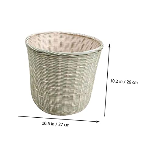 Canasta rectangular de bambú para basura y almacenamiento miniatura 5