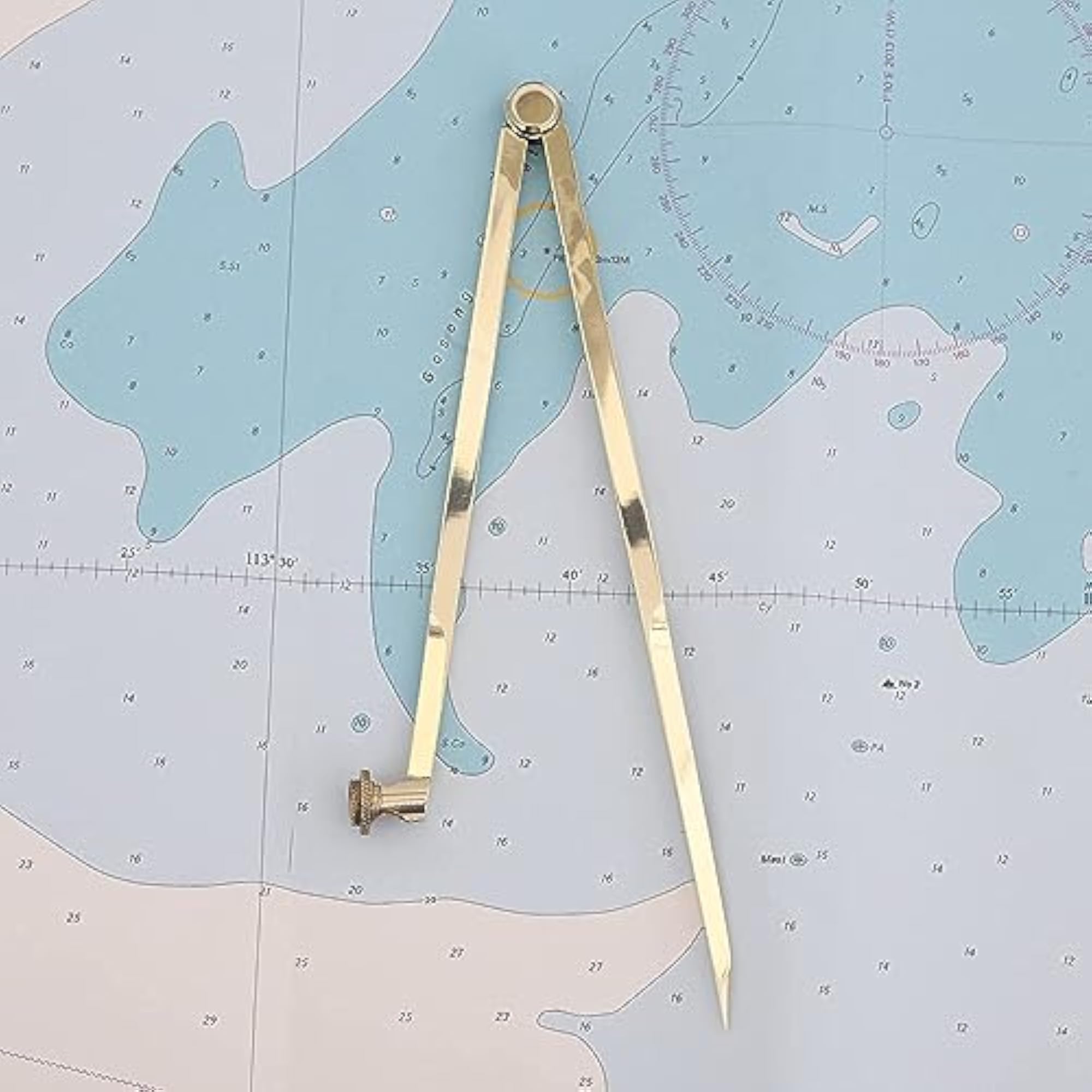 Nautical Art Germany Pencil Divider Compass with Cover
