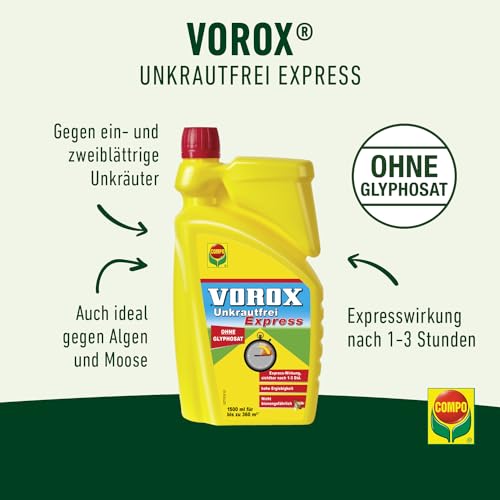 VOROX Unkrautfrei Express - Bekämpfung von Unkräutern an Zierpflanzen, Obst und Gemüse, wirkt gegen Algen… – Ansicht 2