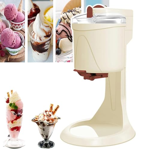 URJWAN Machine à CrèMe GlacéE, Machine à CrèMe GlacéE Molle, Mini Service Mou Aux Fruits, Machine à CrèMe GlacéE Domestique, Machine Automatique à Sorbet Au Yaourt Congelé