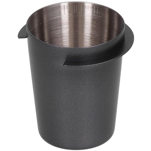 Vaso Dosificador Portafiltro Café Acero Inoxidable, Vaso Receptor Café en Polvo 58 mm, Pieza Alimentadora Polvo Mango, Vaso Dosificador Café para Máquina Espresso, Molinillo Café