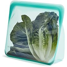 Stasher Silicone Reusable Storage Bag, Stand-Up Mega Bag, Reusable Freezer Bags, Microwave, Dishwasher, Oven Safe, Sous Vide, Premium Lunch Container, Eco Friendly, Food Storage Bags, 104 oz, Aqua | Reusable Food Bag