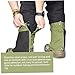 Vistnale Low Ankle Gaiters Elastic Anti Scratch Canvas Ankle Gaiters for Hiking Green 1Pair