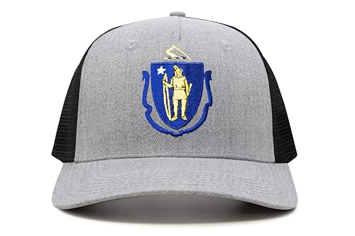 Image of International Tie State Hat for Men and Women, Adjustable Snapback Trucker Baseball Cap with Embroidered Patch