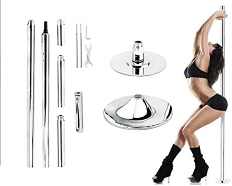 JIUZHOUTONG 45mm Dancing Pole Kit Removable Portable Dance Sport Exercise Club Fitness 9ft