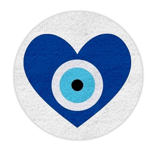Toalla Playa con Forma. Toalla Redonda Ojo Turco | E&B PORRAS (Ojo corazón)