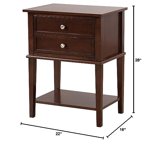 Glory Furniture Newton , Cappuccino Nightstand, Side Table 28" H X 16" W X 22" D #TOP7