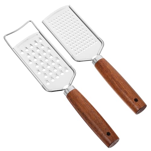 Set de 2 ralladores multiuso de acero inoxidable con mango antideslizante miniatura 1