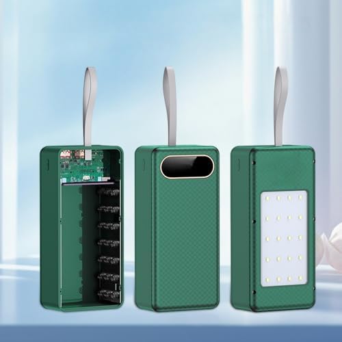 for 21-Cell 18650 Flat-top Battery, solderless Portable Power Bank kit, DC Camping Light Rechargeable Power Supply kit, 22.5W (Batteries not Included). - 1