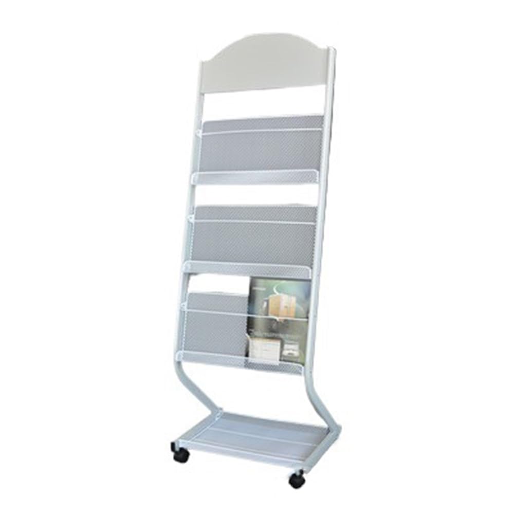 IUokLU Display Floor Stand S-shaped Iron Newspaper Rack Book Magazine Information Display Publicity Stand