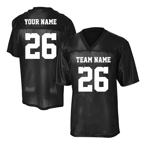Custom Football Jerseys for Men Personalized Team Name & Number Football Soccer Jersey 2 Side...