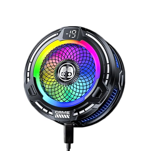 CEIEOE Magnetic Phone Cooler USB Phone Cooling Fan for Gaming Portable with Smart Temp Control and...