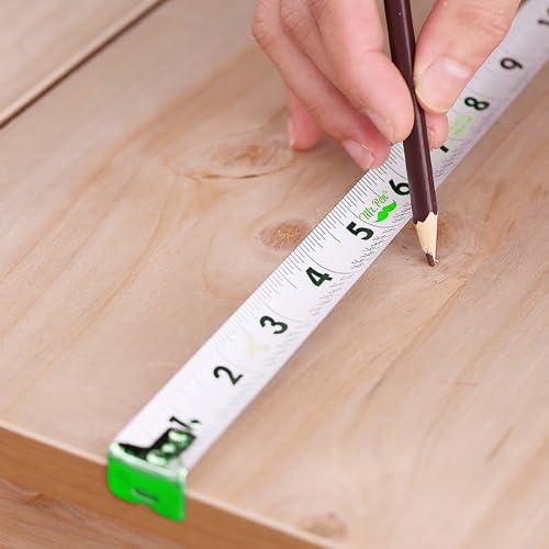Image of Mr. Pen- Tape Measure, 25-Foot, Green, Steel Measuring Tape, Tape Measure with Fractions, Easy Read Tape Measure, Tape Measure 25 ft, Steel Tape Measure, Retractable Measuring Tape Retractable