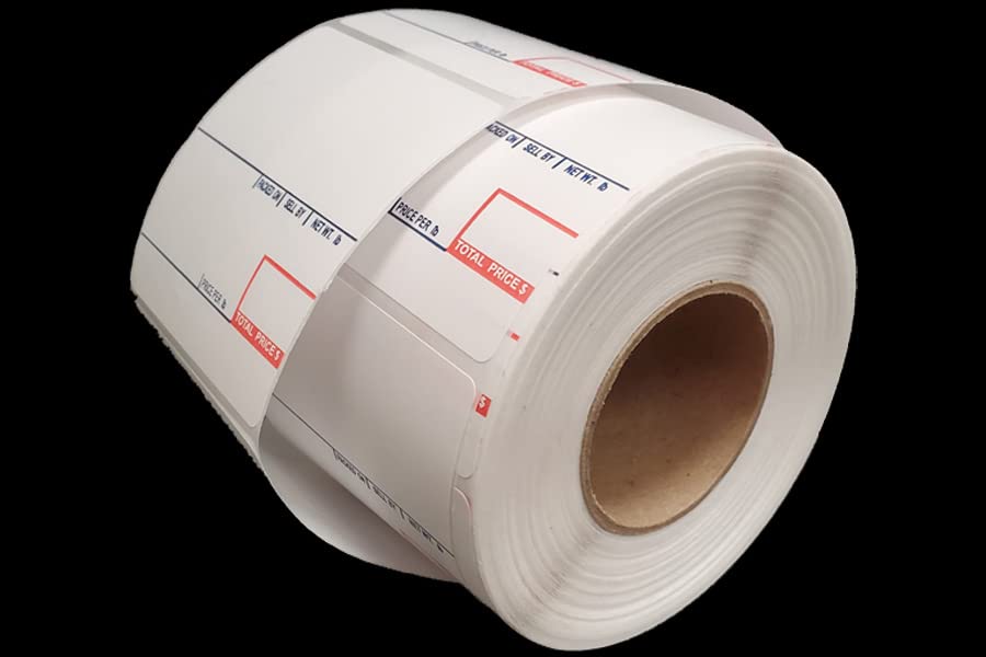 Etiqueta de escala CAS. Fabricado en Estados Unidos. Todos los tamaños diferentes (24 rollos, #8020)