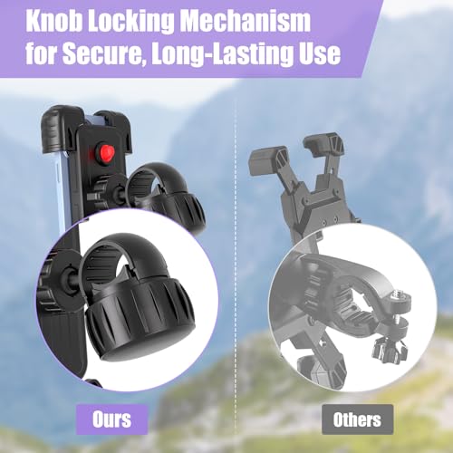 Bike Phone Holder, Motorcycle Phone Mount, 1s Lock |