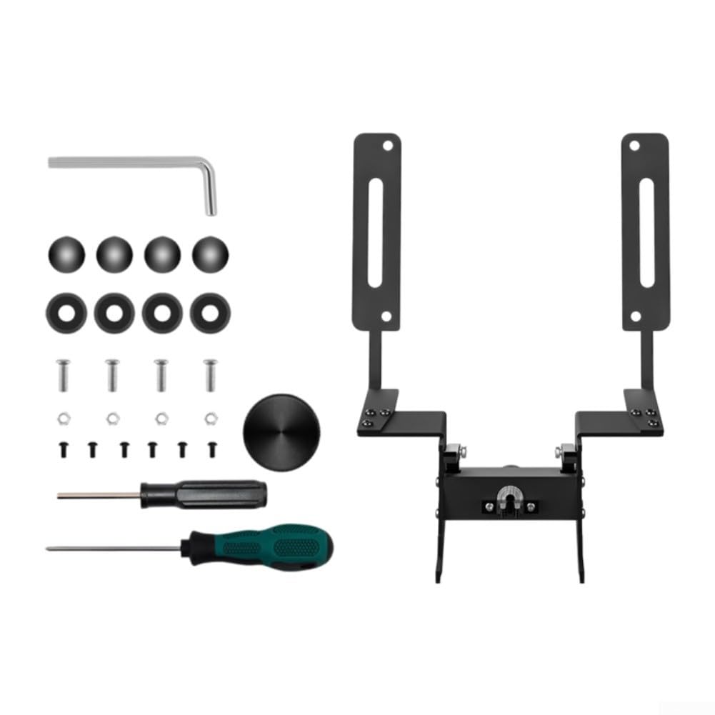 para soporte Matrícula Bloqueable Aluminio Aeroespacial Negro