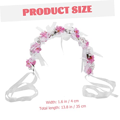 Beaupretty 4 Pçs Infantil Strass Headpiece Flor Headpiece Pérola Headband Flor Menina Headband Flor