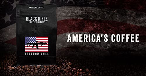 Black Rifle Coffee Freedom Fuel (Dark Roast) Ground 12 Ounce Bag, Dark Roast Ground Coffee, Dark And Bold Flavor, Helps Supports Veterans And First Responders #TOP6